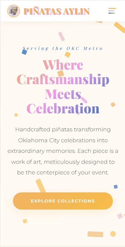 Pinatas Aylin — Synergy Digital Lab client website