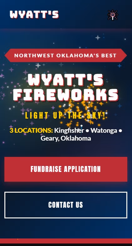Wyatts FireWork - Synergy Digital Lab client website